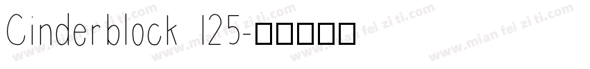 Cinderblock 125字体转换